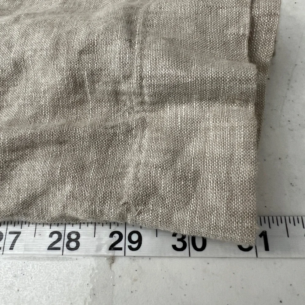 Panama Jack Mens XL 100% Linen Drawstring Pants Tan European Flax New